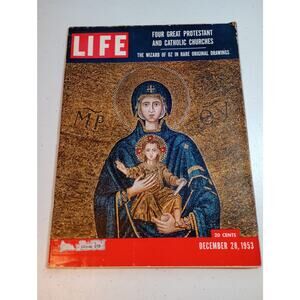 Life Magazine December 28, 1953  Madonna & Child Vintage Collection Cathedrals